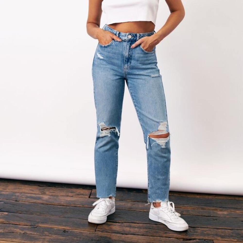 Garage denim mom jeans